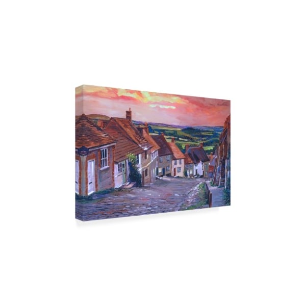 David Lloyd Glover 'English Village Stroll' Canvas Art,30x47